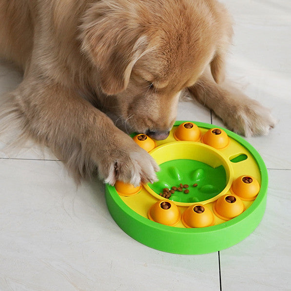 Hundehaustier-Puzzlespielzeug, langsamer Futterspender, interaktiver Futterspender zur Erhöhung des Welpen-IQ