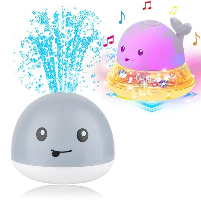 New Baby Bathroom Bath Electric Induction Whale Spray Small Toy