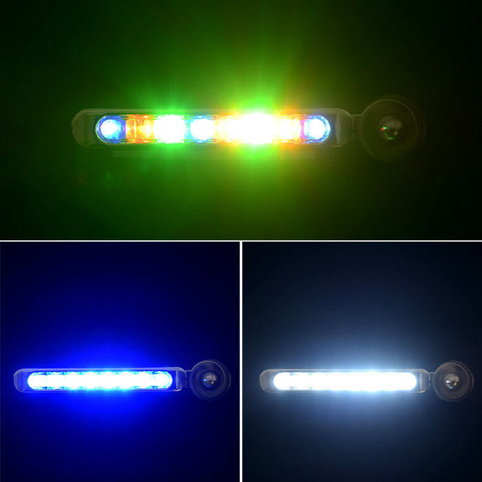 2 uds No necesita fuente de alimentación externa energía eólica luz de día LED coche DRL luz de conducción diurna tira de lámpara RGB motocicleta Stying