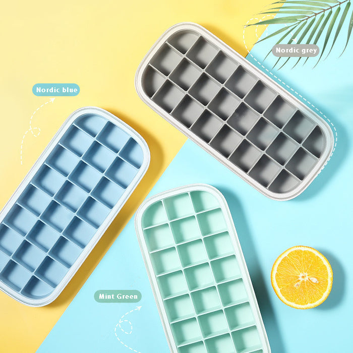 Ice Mold Household Ice Box Freezer With Cover Artifact Silicone Refrigerator Ice Mold