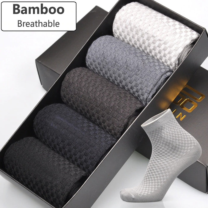 Chaussettes pour hommes, nouvelles chaussettes en fibre de bambou