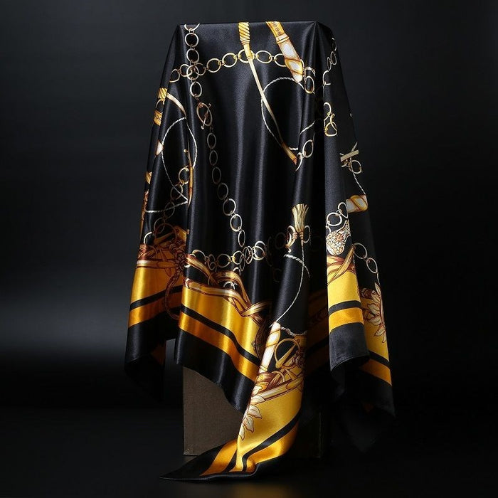 Large Square Scarf Simulation Silk Scarf Shawl All-match Scarf Scarf