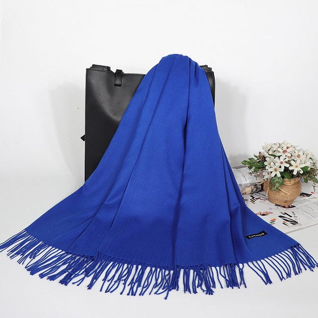 Hiver cachemire femmes écharpe femme marque de luxe foulards dame