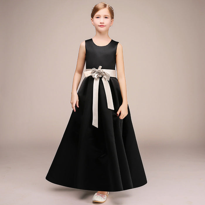 Robe de soirée pour filles, tenue de spectacle de piano