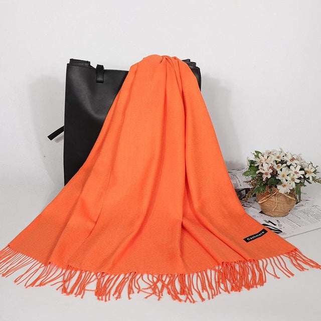 Winter Cashmere Women Scarf Female Luxury Brand Scarves Lady