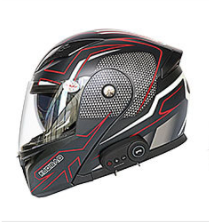 Casque de moto Bluetooth Le casque de moto est livré avec FM