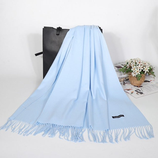 Hiver cachemire femmes écharpe femme marque de luxe foulards dame