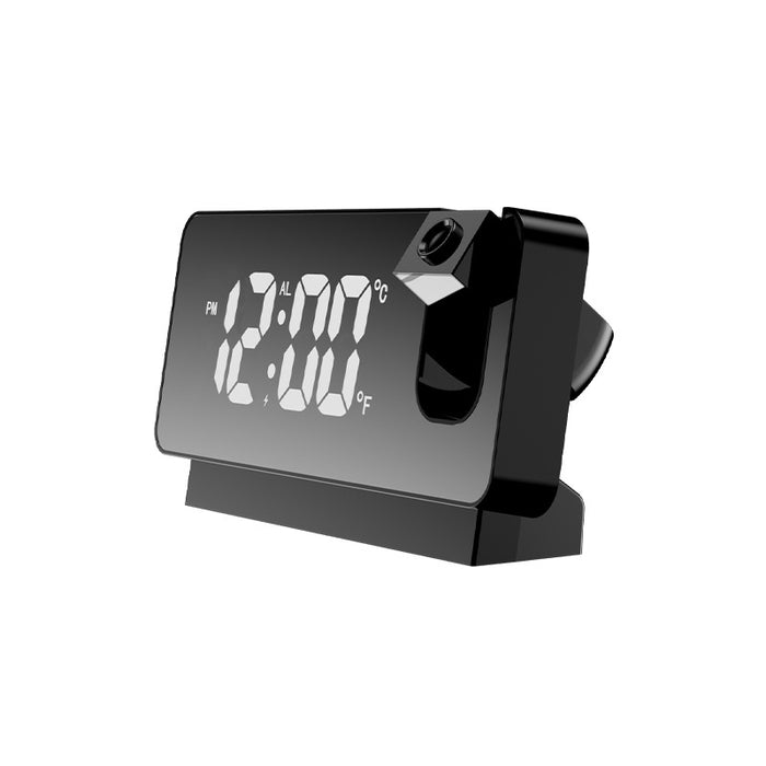 Nuevo Reloj despertador con proyección 3D, reloj con espejo y pantalla LED con función de repetición para el hogar, dormitorio, oficina, escritorio, reloj de mesa