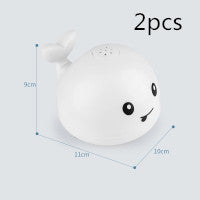 New Baby Bathroom Bath Electric Induction Whale Spray Small Toy