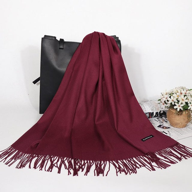 Winter Cashmere Women Scarf Female Luxury Brand Scarves Lady