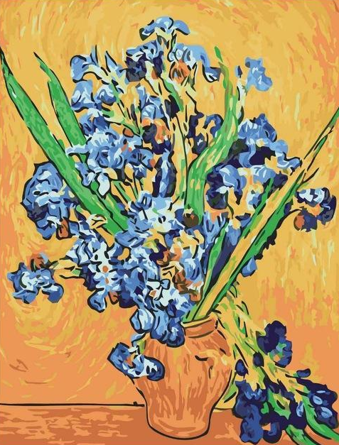 Las mejores imágenes DIY pintura al óleo Digital pintura por números Navidad cumpleaños regalo único Van gogh cielo estrellado del río Ródano