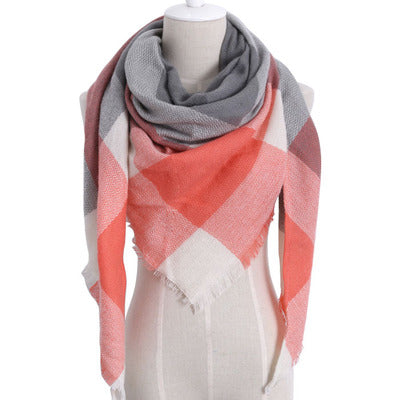 Design Femmes Triangles Écharpe Longues Écharpes Châle Automne Hiver