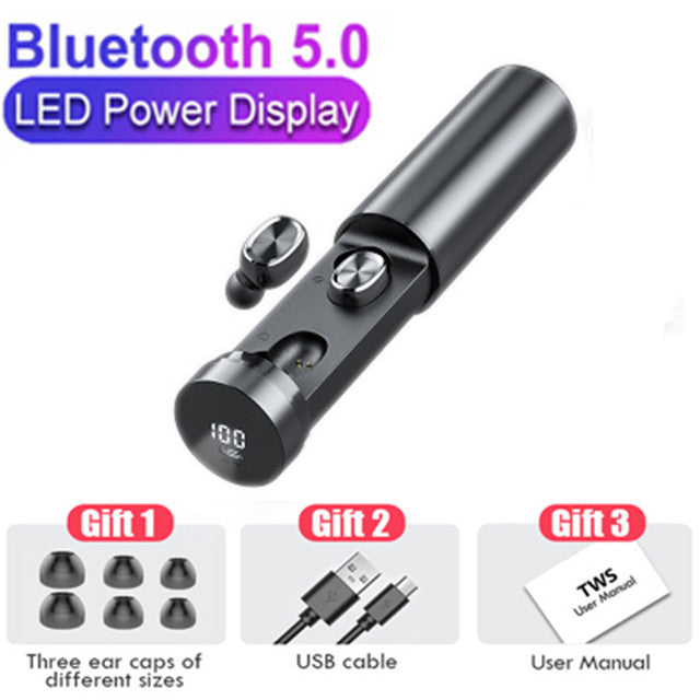 Mini auricular Bluetooth extraíble portátil