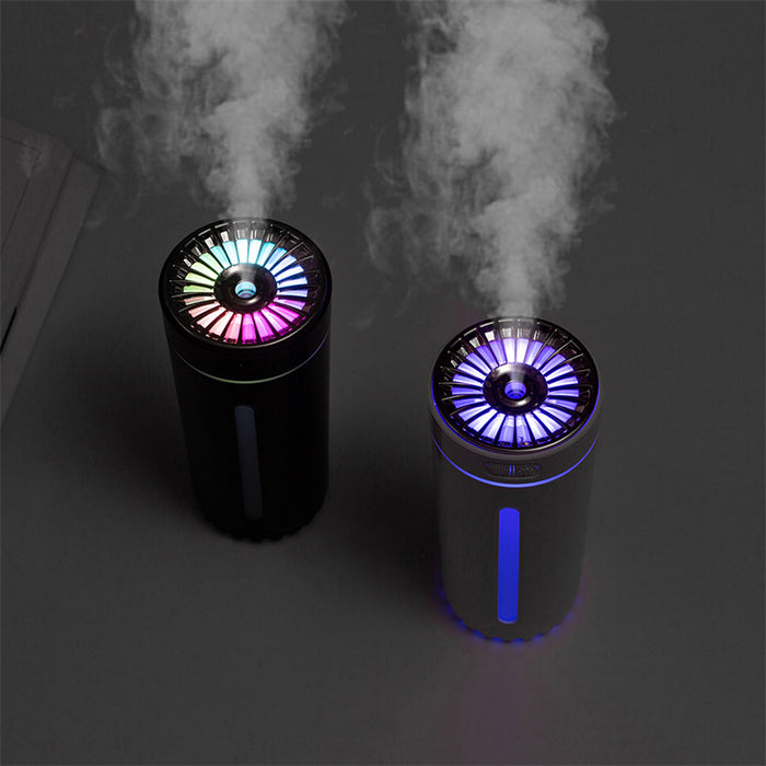 Umidificatore senza fili Luci colorate Muto Ultrasuoni USB Fogger Diffusore Purificatore 800mAh Ricaricabile Creatore di nebbia fredda per auto