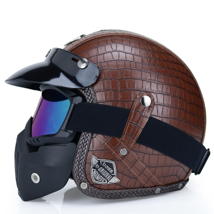 Retro Motorcycle Helmet Male Motorcycle
