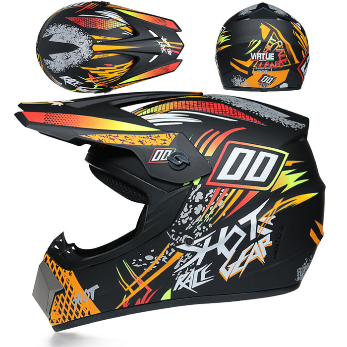 Casque tout-terrain moto petit casque tout-terrain