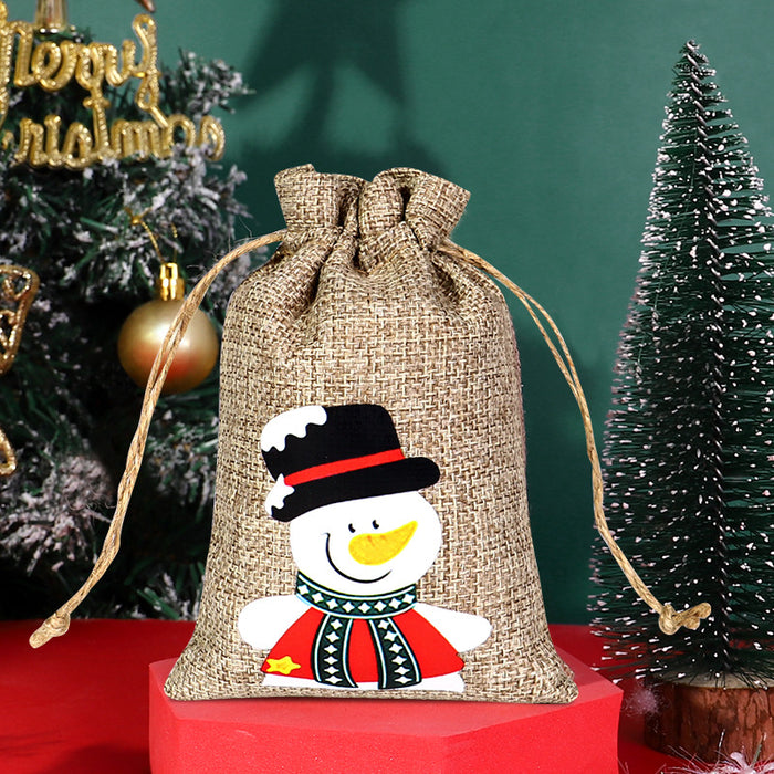 Christmas Sack Drawstring Candy Packaging Bag