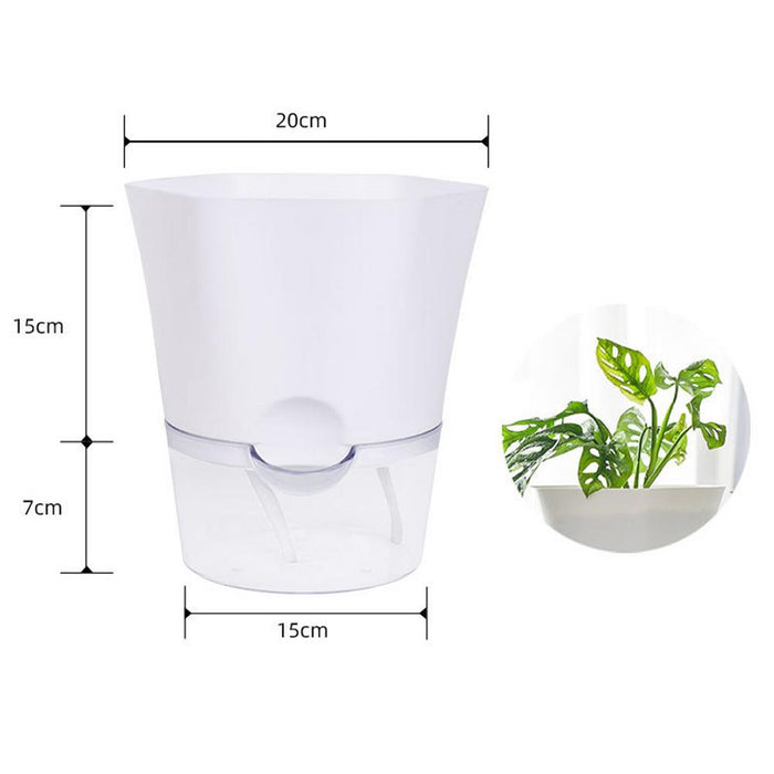 Self-absorbing Hydroponic Plastic Flower Pot