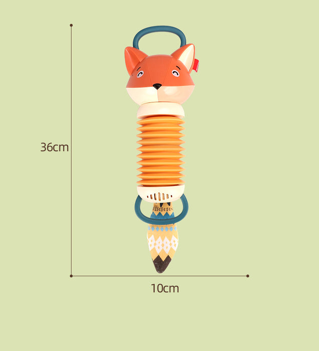 Fox acordeão bebê educação precoce simulação brinquedos de instrumento musical