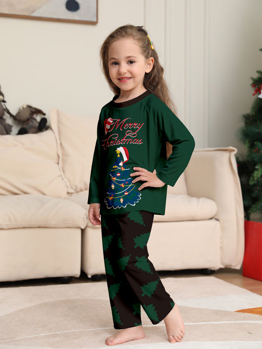 Pijamas Homewear de manga larga con estampado de árbol de Navidad