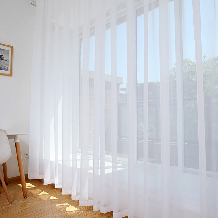 Gasa de ventana delgada, sólida, espesa, simple y moderna