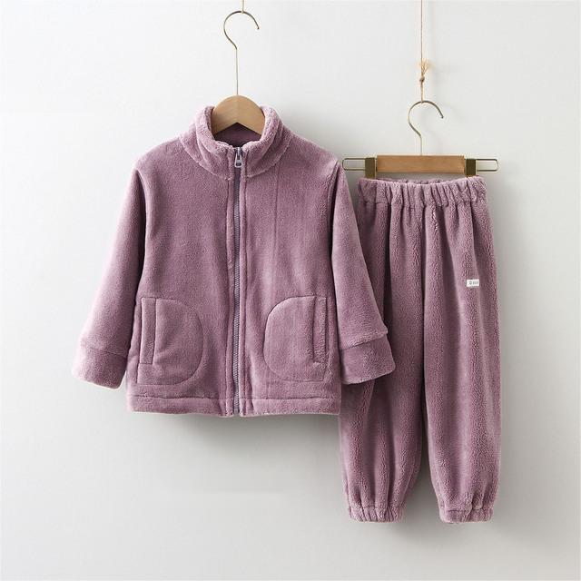 Abbigliamento per bambini Completo per bambini Maglione caldo Felpe con cappuccio in pile per ragazza