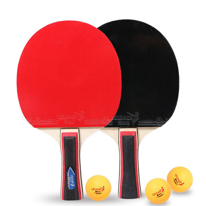 Regail 1035 borracha invertida em ambos os lados, raquetes de tênis de mesa para treinamento, dois pacotes, três bolas, iniciante