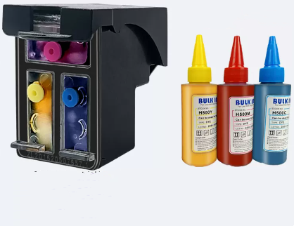 Large capacity color printer can add ink
