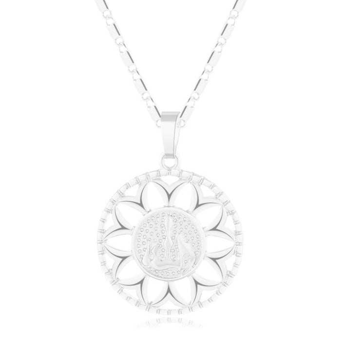 Fashion sunflower necklace jewelry for men and women