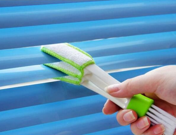 Double head with rag blinds cleaning brush household dust brush dashboard keyboard brush