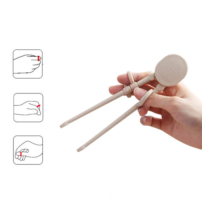 Wheat straw baby chopsticks