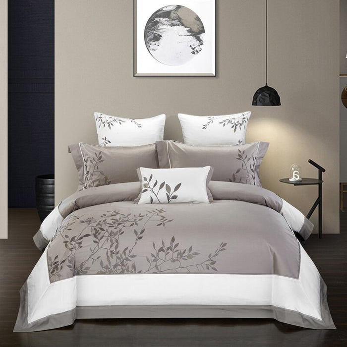 Four-piece cotton embroidery home textiles