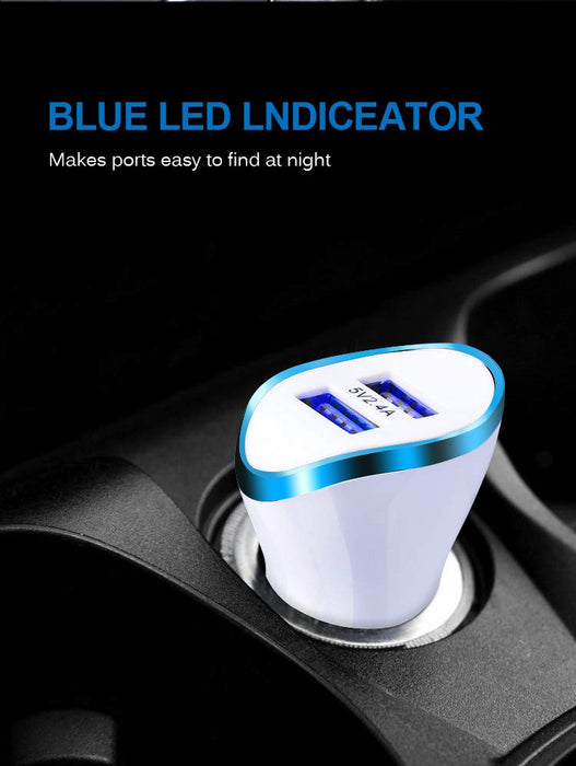 Car charger with dual USB